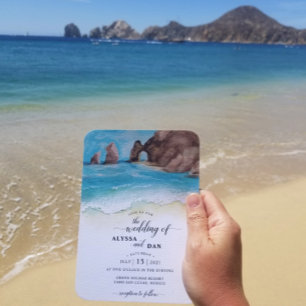 Invitation Cabo San Lucas El Arco Mariage de Destination