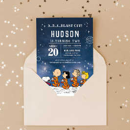Invitation cacahuètes | Anniversaire de l'espace