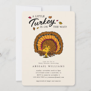 Invitation cacahuètes   Baby shower Woodstock Turquie