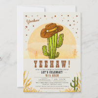 Cactus Cowboy Casquette Western Anniversaire Party