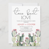 Cactus moderne Taco 'bout Love Couples Douche