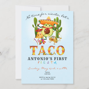 Invitation Cactus Pas De Temps Pour Siesta Premier Fiesta 1Er