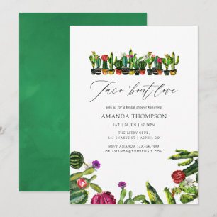 Invitation Cactus Succulents Fiesta Fête des mariées