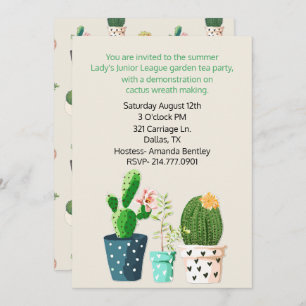 Invitation Cactus Theme Event