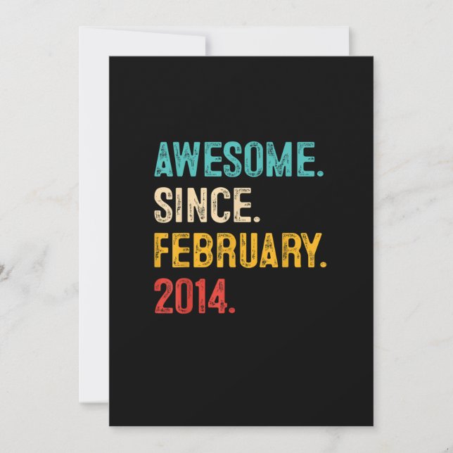 Invitation Cadeau 9 ans 9e anniversaire garçon stupéfiant dep (Devant)