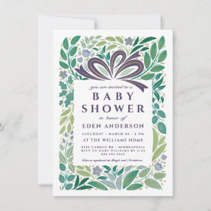 Invitation Cadeau baby shower, neutre pour les femmes