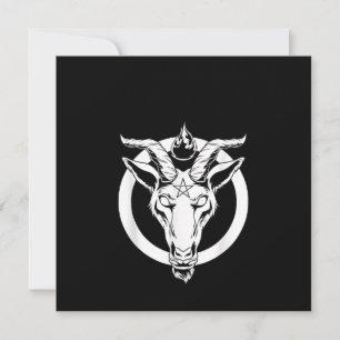 Invitation Cadeau Baphomet Chèvre Noir, Satanique Lucifer Bee