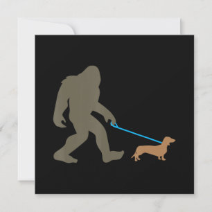 Invitation Cadeau Chien Bigfoot Marche Dachshund