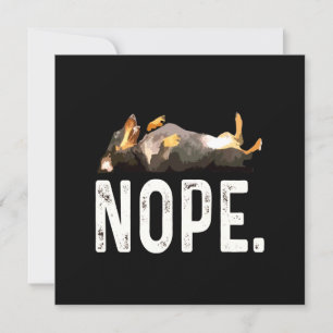 Invitation Cadeau Chien   Mademoiselle Dachshund. Non.