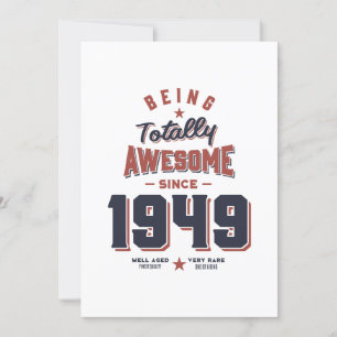 Invitation Cadeau d'anniversaire Être Totalement Génial depui