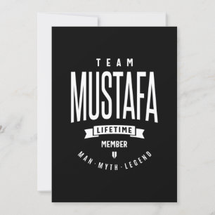 Invitation Cadeau d'anniversaire personnalisé Mustafa