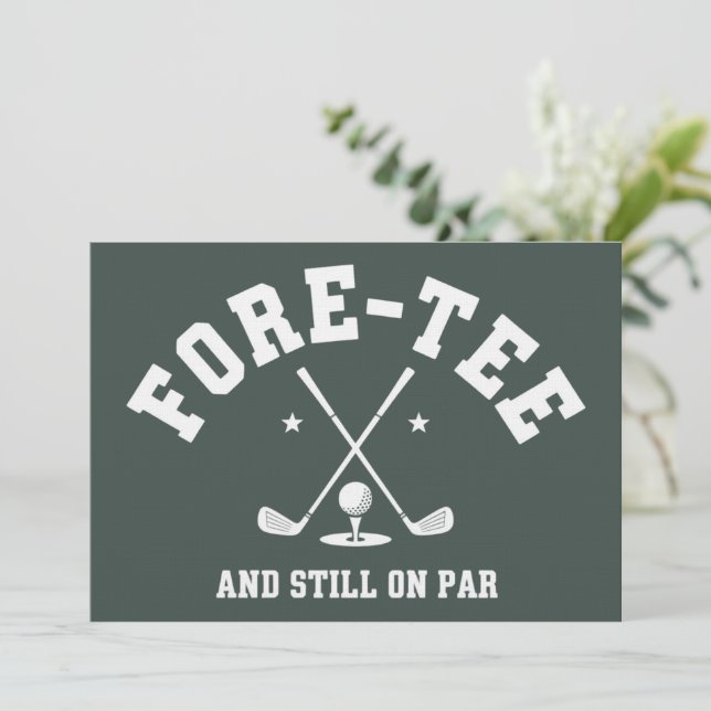 Invitation Cadeau de 40 ans de golf Cadeau de 40 ans de golf  (Debout devant)