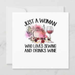 Invitation Cadeau de couture   Juste une femme qui aime coudr