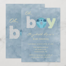 Cadeau de Fête de Bébé Garçon Diaper Aquarelle Ble