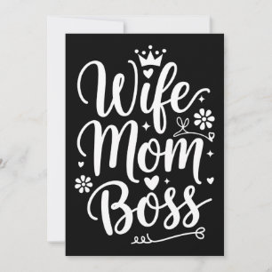 Invitation Cadeau de fête des mères mignon pour femme maman p