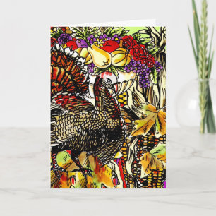 Invitation Cadeau de fête Turquie d'automne de thanksgiving
