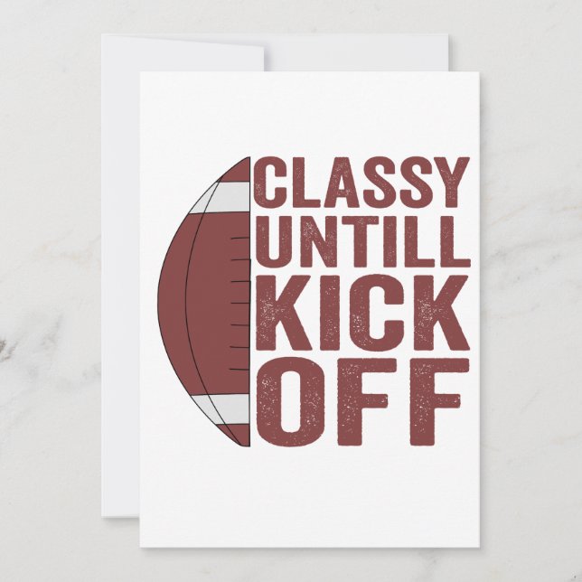 Invitation Cadeau de football fantastique drôle et élégant ju (Devant)