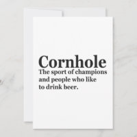 Cadeau de jeu de Cornhole drôle définition Sport