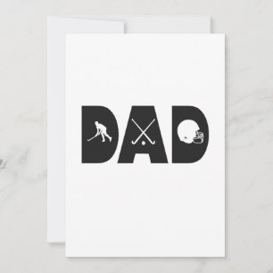 Invitation Cadeau de joueur de hockey sur glace pour la fête 