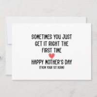 Cadeau de la fête des mères de la part du premier 