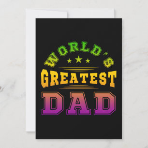Invitation Cadeau de la fête des pères du meilleur papa du mo