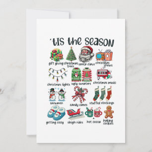 Invitation Cadeau de Noël C'est la saison