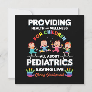 Invitation Cadeau de pédiatrie de santé et de bien-être pour 