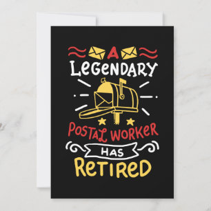 Invitation Cadeau de retraite pour facteur à la retraite