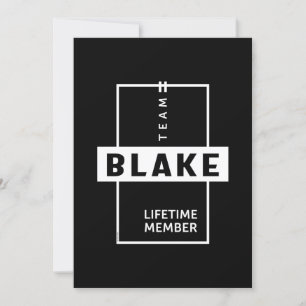 Invitation Cadeau personnalisé d'anniversaire au nom de Blake