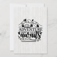 Cadeau pour campeur L'aventure attend