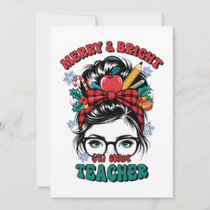 Invitation Cadeau pour Enseignant Enseignant Joyeux et Lumi