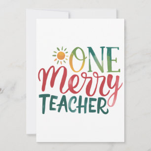 Invitation Cadeau pour Enseignant   Un Enseignant Joyeux