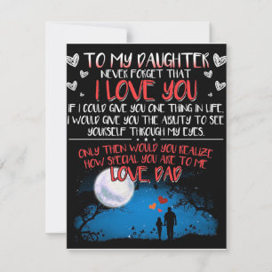 Invitation Cadeau Pour Ma Fille, À Ma Fille Meilleur Cadeau,