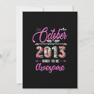 Invitation Cadeaux de 9 ans 9e anniversaire fille fantastique