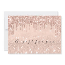 Cadeaux de certificat Rose Enveloppe or Invitati