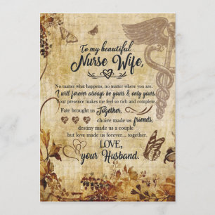 Invitation Cadeaux de femme infirmière   Lettre à ma belle ép