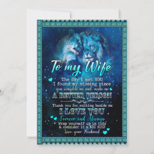 Invitation Cadeaux de femme   Lettre À Ma Femme Amour Du Mari