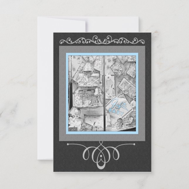 Invitation Cadeaux de fenêtre de la boutique d'antiquités pou (Devant)