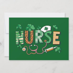 Invitation Cadeaux de la journée de la vie d'infirmière Saint