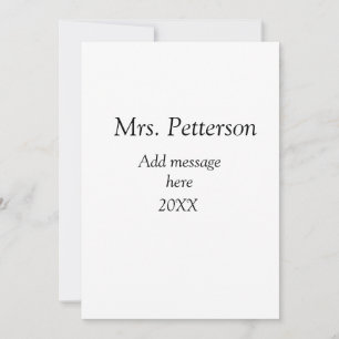 Invitation cadeaux de rentrée scolaire pour professeur