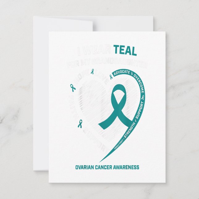 Invitation Cadeaux de sensibilisation au cancer de l'ovaire r (Devant)