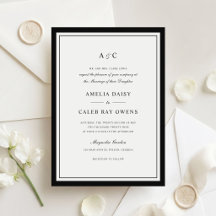 Cadre de mariage élégant classique