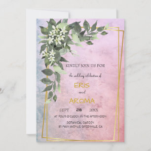 Invitation Cadre de pivoine blanche Floral Blush Élégante pei