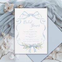 Cadre de ruban bleu élégant noeud papillon Baby Sh