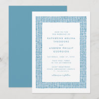 Cadre de tuile simple mariage de destination grec 