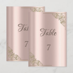 Invitation Cadre doré élégant et chic Rose Gold