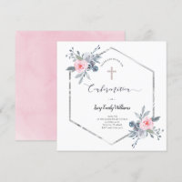 Cadre floral de confirmation