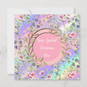 Invitation Cadre Floral Élégant : pour Chaque Occasion