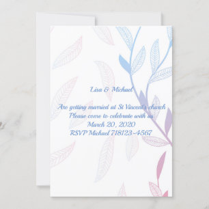 Invitation Cadre floral magnifique