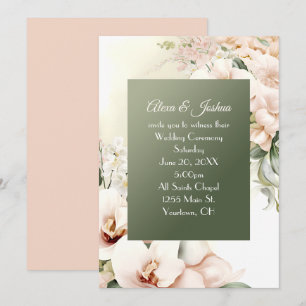Invitation Cadre Floral mariage